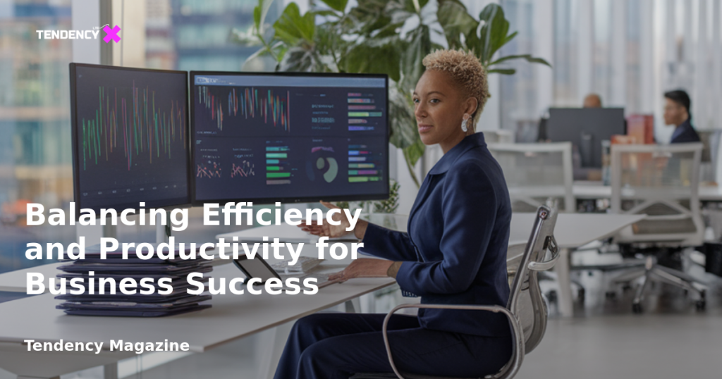 banner Balancing Efficiency and Productivity for Business Success