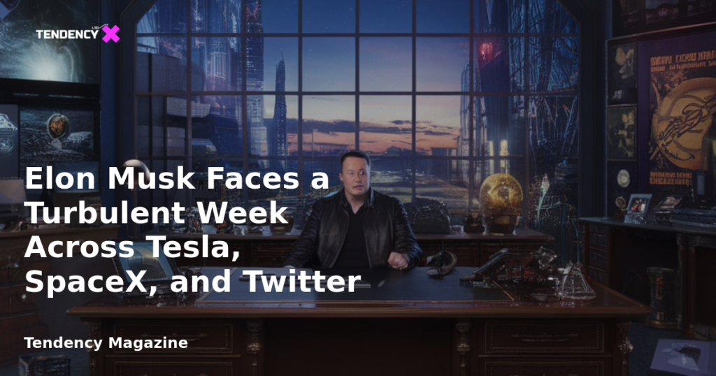 banner Elon Musk Faces a Turbulent Week Across Tesla, SpaceX, and Twitter