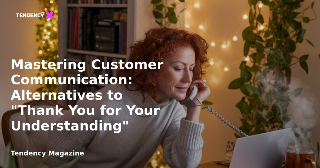 banner Mastering Customer Communication: Alternatives to "Thank You for Your Understanding"