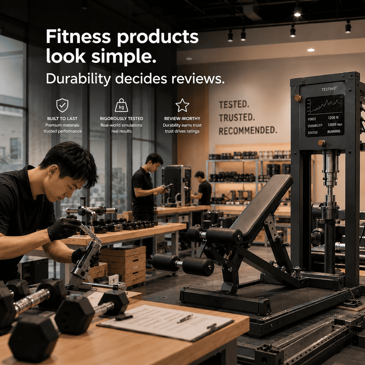 Sports and fitness products supplier proof and quality check in China