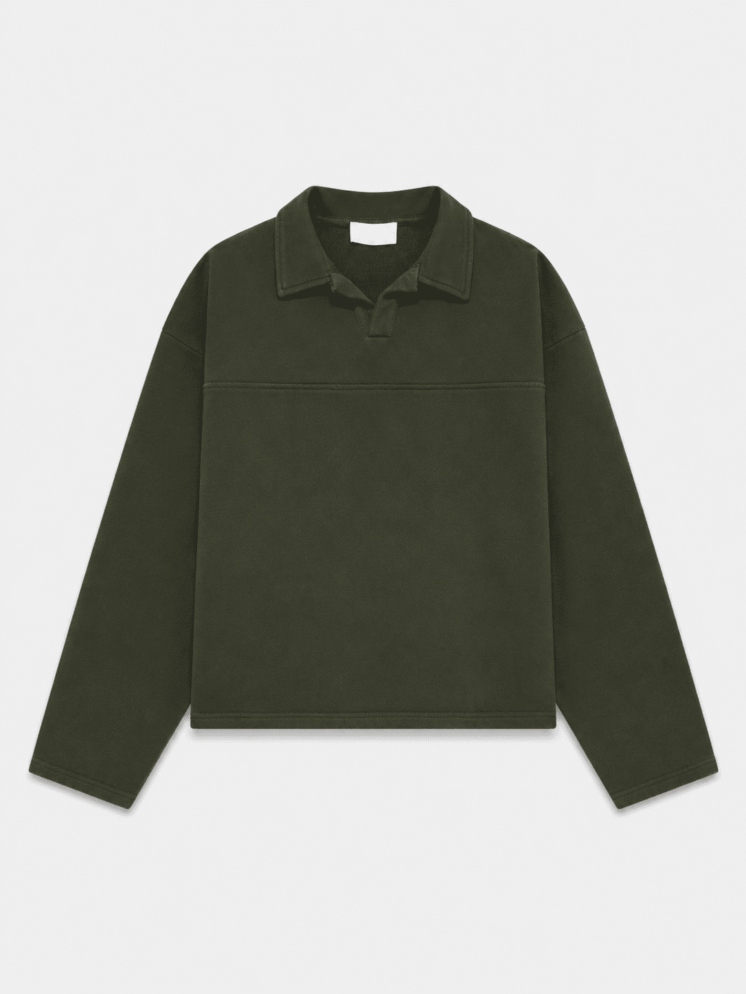 Premium oversized cropped sweatshirt supplier sample